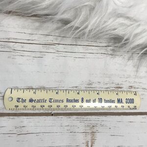 Seattle Collectible Tin 6 Inch‎ Ruler Seattle Times